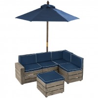 Mobilier Modular Copii Gradina - Canapea Coltar Fotoliu sectional cu Umbrela Navy Bulmarin Kidkraft Mobilier Modular Copii Gradina - Canapea Coltar Fotoliu sectional cu Umbrela Navy Bulmarin Kidkraft